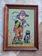 Antieke houten kader handgesneden, Antiek en Kunst, Curiosa en Brocante, Ophalen of Verzenden