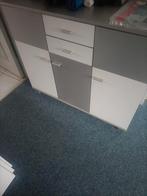 Modern Dressoir - Grijs & Wit, Huis en Inrichting, Ophalen, Overige materialen, Gebruikt, 100 tot 150 cm