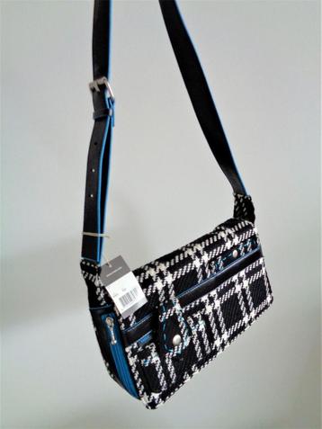 MEXX tweed tas, zwart en blauw, Nieuw met kaartje  beschikbaar voor biedingen