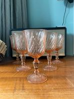 Vintage Luminarc Rosaline wij glazen - set van 7 glazen, Ophalen of Verzenden