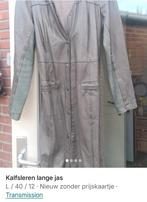 Lange Kalfsleren Jas - Nieuw!, Kleding | Dames, Jassen | Zomer, Transmission, Maat 42/44 (L), Nieuw, Ophalen of Verzenden