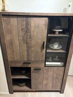 Mooie Servieskast met Glasdeur, Gebruikt, Met lade(s), 150 tot 200 cm, 25 tot 50 cm