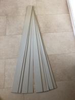 4. Verticale losse lamellen - 149 h - wit/lichtgrijs - 21 s, Ophalen, Gebruikt, Grijs, 100 tot 150 cm