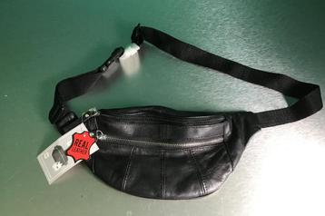 Fanny pack heuptasje zwart leer *NIEUW* beschikbaar voor biedingen