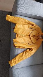 "Leren" jasje Okergeel, Ophalen, Geel, Jasje, Maat 34 (XS) of kleiner