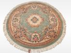 Handmade Aubusson tapijt China roses mint groen 190x190cm, Huis en Inrichting, Stoffering | Tapijten en Kleden, ., 150 tot 200 cm