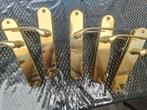 Nette messing deurklinken 5 stuks, Ophalen, Gebruikt, Koper of Messing, Klink of Kruk