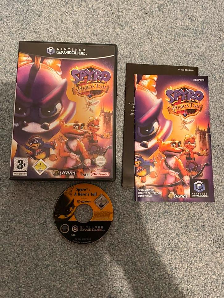 Spyro A Heroes Tale met garantie, Spelcomputers en Games, Games | Nintendo GameCube, Zo goed als nieuw, Avontuur en Actie, 1 speler