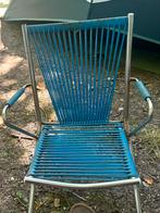 Vintage Blauwe Stoeltje, Gebruikt, Blauw, Ophalen of Verzenden, Metaal