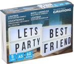 Nieuw in doos, Grundig Lightbox met 60 Letters en Symbolen, Ophalen of Verzenden, Nieuw, Kunststof, Minder dan 50 cm