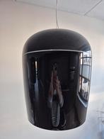 Zwarte glazen hanglamp Tiara van Prandi, Huis en Inrichting, Lampen | Hanglampen, Ophalen, Modern, Minder dan 50 cm, Glas