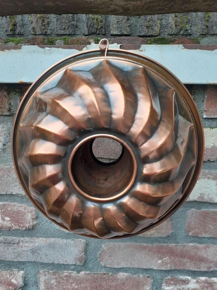 (5) Vintage koperen tulband cake bakvorm puddingvorm, Antiek en Kunst, Antiek | Keukenbenodigdheden, Ophalen of Verzenden