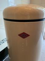 Wesco Vuilnisbak Crème - 22L, Huis en Inrichting, Woonaccessoires | Prullenbakken, Ophalen, Gebruikt, Met pedaal, 50 tot 75 cm