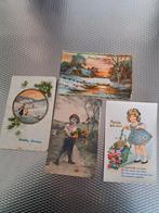 4 OUDE ANSICHTKAARTEN 1926 1928 1929 IN PRIMA STAAT., Ophalen of Verzenden, 1920 tot 1940, Feest(dag)