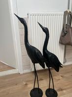 2 zwarte metalen vogels, Ophalen, Zo goed als nieuw
