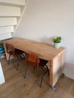 Steigerhouten speeltafel / kinderbureau., Ophalen, Zo goed als nieuw