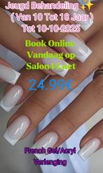 Gel/Acryl+verlenging Jeugd behandeling (van 10 Tot 18 Jaar ), Sieraden, Tassen en Uiterlijk, Uiterlijk | Cosmetica en Make-up