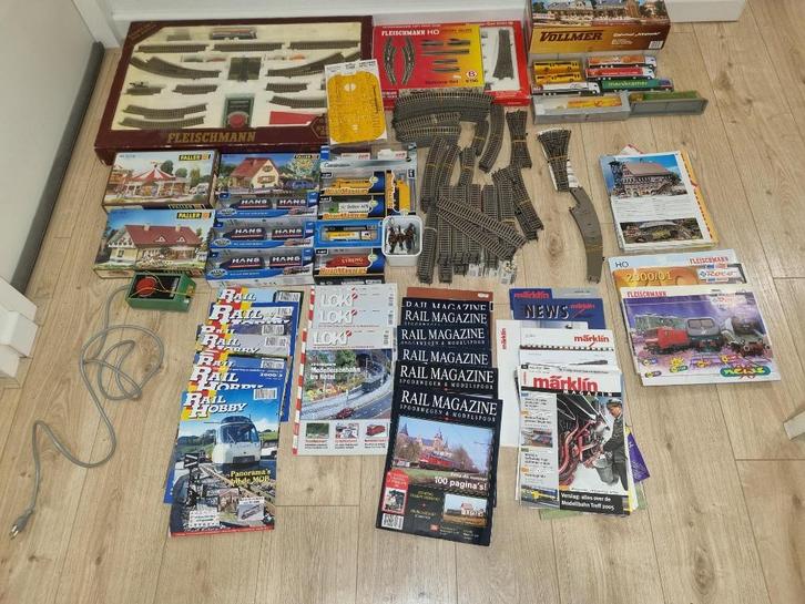 Partij Fleischmann Profi Rails en aanverwante spullen, Hobby en Vrije tijd, Modeltreinen | H0, Gebruikt, Rails, Gelijkstroom, Fleischmann