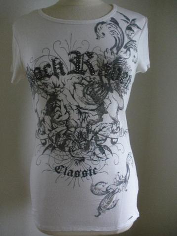 SUPERSTAR t-shirt wit met zwarte print maat M beschikbaar voor biedingen