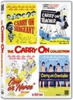 4X DVD CARRY ON SERGEANT SEXY TEACHER SEXY NURSE CONSTABLE, Alle leeftijden, Verzenden, Zo goed als nieuw, Romantische komedie
