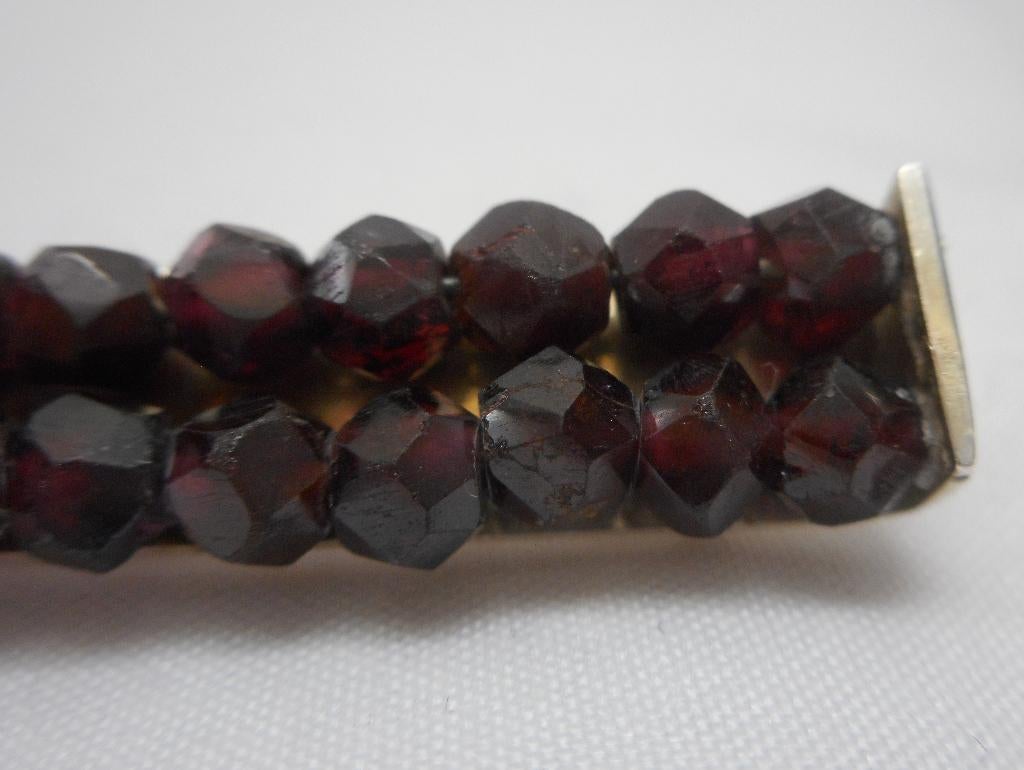 Zilveren antieke broche met granaat nr.905, Sieraden, Tassen en Uiterlijk, Antieke sieraden, Verzenden, Zilver, Broche, Met edelsteen
