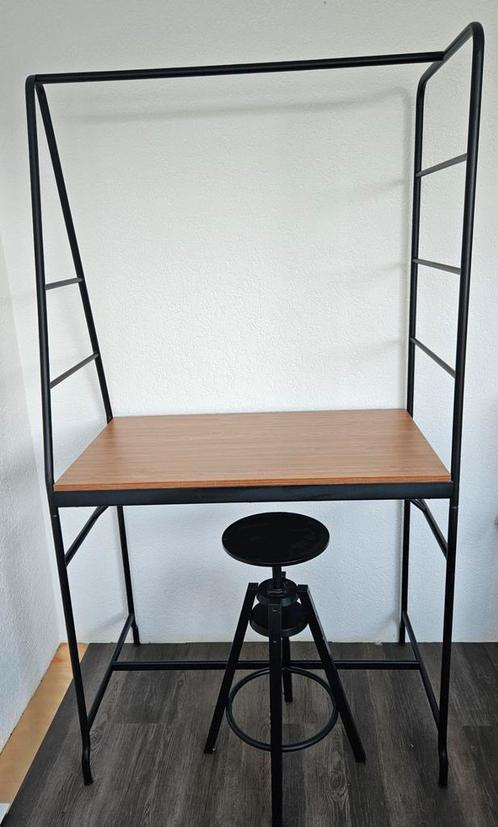 Ikea Haverud bureau/bartafel met Dalfred kruk., Huis en Inrichting, Bureaus, Ophalen