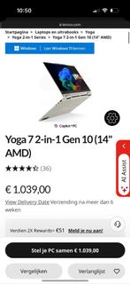 Yoga 7 2-in-1 Gen 10 (14" AMD) 83JRCTO1WWNL1, Computers en Software, Windows Laptops, Ai 350, Qwerty, Nieuw, 14 inch