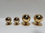 2x2 meubelknop messing gepolijst, Doe-het-zelf en Verbouw, Hang- en Sluitwerk, Koper of Messing, Onbekend, Ophalen of Verzenden