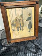 Droste Cacao Reclame in Houten Lijst - 48x42cm, Antiek en Kunst, Ophalen