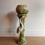 Italiaanse Art Nouveau Piedestal met bloempot vintage, Antiek en Kunst, Kunst | Beelden en Houtsnijwerken, Ophalen of Verzenden