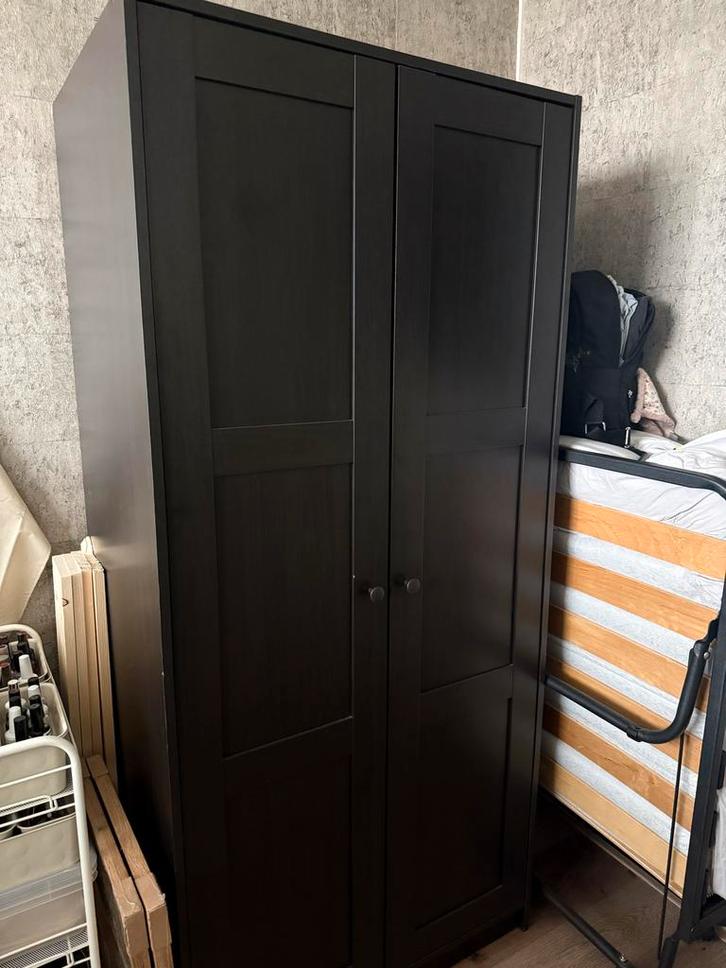3 Rakkestad kasten zwartbruin IKEA, Huis en Inrichting, Kasten | Kledingkasten, Gebruikt, 150 tot 200 cm, 50 tot 100 cm, 50 tot 75 cm