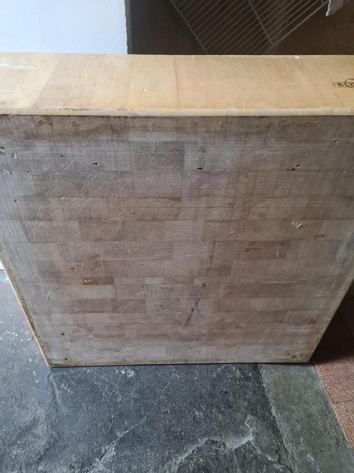 Slagers hakblok - 70x70x23 cm, Antiek en Kunst, Antiek | Keukenbenodigdheden, Ophalen