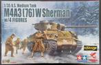 Asuka Tamiya 1:35 #35-048 WWII U.S. M4A3 (76) W Sherman Tank, Hobby en Vrije tijd, Modelbouw | Auto's en Voertuigen, Overige merken