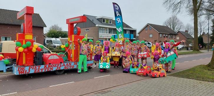 Grote kleurrijke loopgroep carnaval, Kleding | Dames, Carnavalskleding en Feestkleding, Zo goed als nieuw, Carnaval, Maat 38/40 (M)