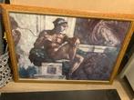 Michelangelo Reproductie met Lijst. 1.10x0.80 cm, Ophalen