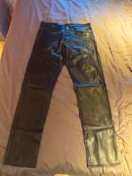 Kunst lerenbroek maat 46, Blauw, Lerenbrien, W32 (confectie 46) of kleiner, Ophalen of Verzenden