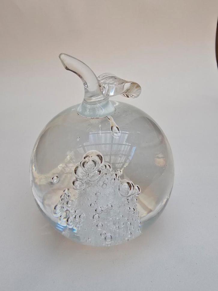 Paperweight Appel, Antiek en Kunst, Antiek | Glas en Kristal, Ophalen of Verzenden