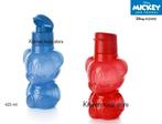 Tupperware mickey mouse rood / blauw 425ml ecofles sportdop, Nieuw, Blauw, Ophalen of Verzenden