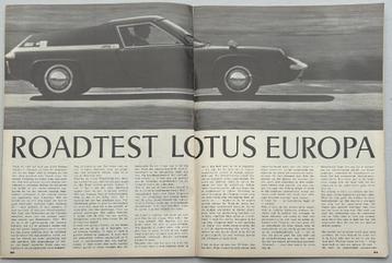 Lotus Europa test in Autovisie 1967 beschikbaar voor biedingen