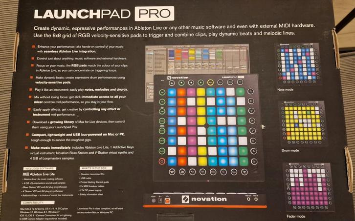Novation Launchpad Pro (1e gen), Muziek en Instrumenten, Midi-apparatuur, Zo goed als nieuw, Ophalen of Verzenden