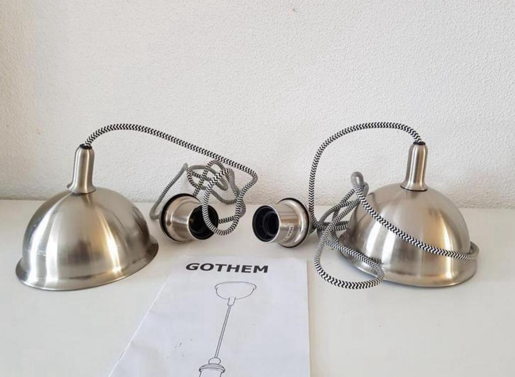 2 nieuwe hanglamp pendels (Gothem ikea), Ophalen of Verzenden, Nieuw, Metaal