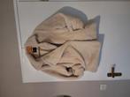 Beige fake bontjas,carnaval ?, Maat 38/40 (M), Beige, Ophalen of Verzenden, Zo goed als nieuw