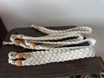 4x Gevlochten decoratieve banden/riemen - 86 cm, Huis en Inrichting, Minder dan 50 cm, Gebruikt, Wit, Ophalen of Verzenden