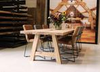 Oud eiken tafels & onderstellen! Houten eettafel | Uniek, Eikenhout, Ophalen of Verzenden, Vijf personen of meer, Rechthoekig