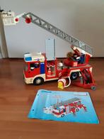 Playmobil brandweer ladderwagen, Kinderen en Baby's, Speelgoed | Playmobil, Verzenden, Zo goed als nieuw, Complete set