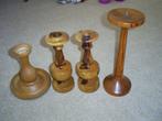 Kaarsenhouders / kandelaars 4 stuks, Huis en Inrichting, Woonaccessoires | Kandelaars en Kaarsen, Ophalen of Verzenden, Gebruikt