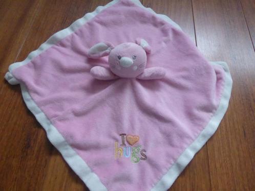 Knuffeldoek roze konijn (1.7), Kinderen en Baby's, Speelgoed | Knuffels en Pluche, Gebruikt, Overige typen, Ophalen of Verzenden