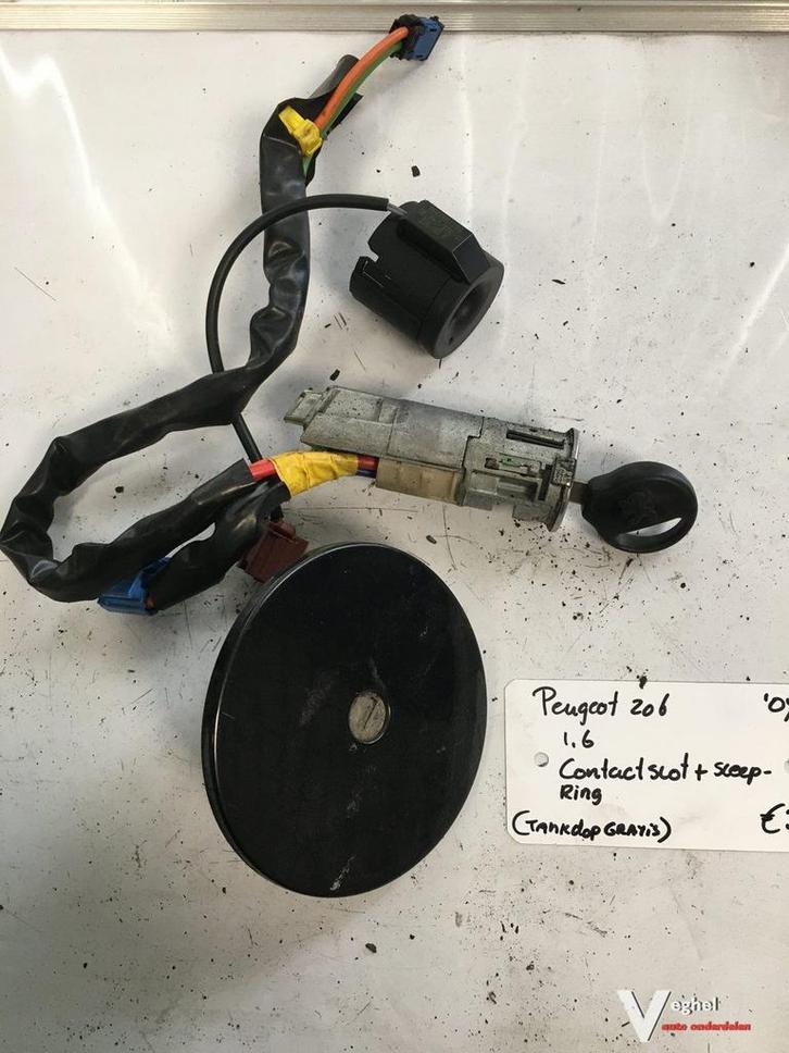 Peugeot 206 1.6 2007 Contactslot met sleutel, Auto-onderdelen, Carrosserie en Plaatwerk, Gebruikt, Ophalen of Verzenden