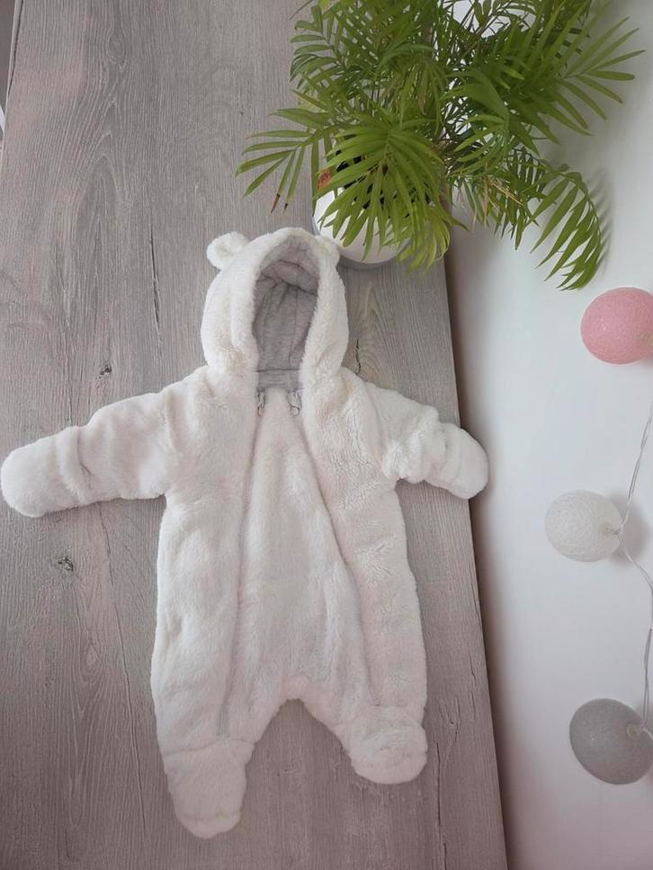 Witte berenpakje overall maat 50, Kinderen en Baby's, Babykleding | Overige, Zo goed als nieuw, Jongetje of Meisje, Ophalen of Verzenden