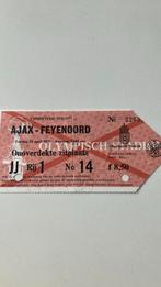 Ajax- Feyenoord 24 april 1977, Ophalen of Verzenden, Ajax